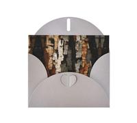 GGNKDL Birch Bark Texture Prints Greeting Card - High-End Pearlescent Paper With Dazzling Sparkling Effect