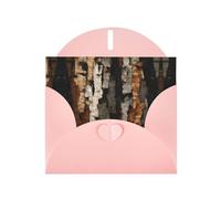 GGNKDL Birch Bark Texture Prints Greeting Card - High-End Pearlescent Paper With Dazzling Sparkling Effect