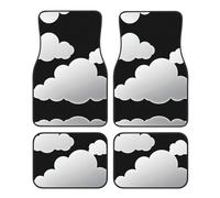 GGNKDL Blue Sky and White Clouds Printing Car Floor mats with Anti Slip Front and Rear are Suitable for Cars, Trucks and SUV