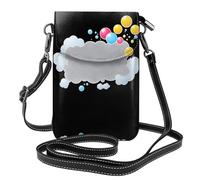 GGNKDL Bubble hiding in the clouds printing Crossbody bag, mobile phone bag, women's small wallet, a practical gift suitable for going out, exercising, and shopping