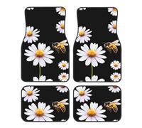 GGNKDL Busy Bees Collecting Honey Printing Car Floor mats with Anti Slip Front and Rear are Suitable for Cars, Trucks and SUV