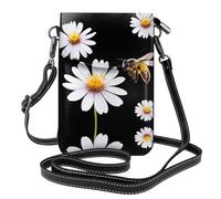 GGNKDL Busy bees collecting honey printing Crossbody bag, mobile phone bag, women's small wallet, a practical gift suitable for going out, exercising, and shopping
