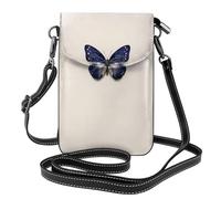 GGNKDL Butterfly foraging printing Crossbody bag, mobile phone bag, women's small wallet, a practical gift suitable for going out, exercising, and shopping