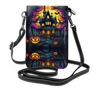 GGNKDL Castle of Terror printing Crossbody bag, mobile phone bag, women's small wallet, a practical gift suitable for going out, exercising, and shopping
