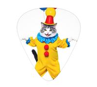 GGNKDL Cat performing magic tricks Prints Guitar plectrum 12 pieces with three thickness plectrum combinations suitable for bass and ukulele