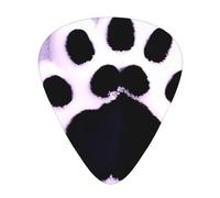 GGNKDL Cat's claws in the snow Prints Guitar plectrum 12 pieces with three thickness plectrum combinations suitable for bass and ukulele