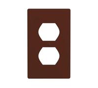 GGNKDL Chestnut Brown printing Dual socket wall panel household power cover durable for decorative sockets and switches