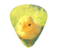 GGNKDL chicks Prints Guitar plectrum 12 pieces with three thickness plectrum combinations suitable for bass and ukulele