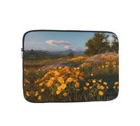 GGNKDL Chrysanthemums on The Prairie Pattern Shockproof Portable Laptop Sleeve Bag 10 inch for Men Women Business Travel, Office Daily Use