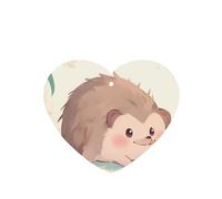 GGNKDL Chubby Hedgehog prints 6-piece Heart Shape car air freshener with hanging type car accessories