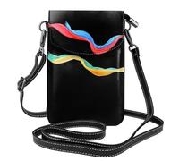 GGNKDL Colorful scarfs fluttering in the wind printing Crossbody bag, mobile phone bag, women's small wallet, a practical gift suitable for going out, exercising, and shopping