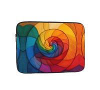GGNKDL Colorful Spirals Pattern Shockproof Portable Laptop Sleeve Bag 17 inch for Men Women Business Travel, Office Daily Use