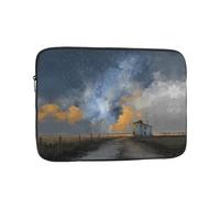 GGNKDL Countryside Under The Stars Pattern Shockproof Portable Laptop Sleeve Bag 17 inch for Men Women Business Travel, Office Daily Use