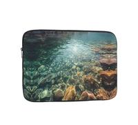 GGNKDL Crystal Clear Lake Water Pattern Shockproof Portable Laptop Sleeve Bag 15 inch for Men Women Business Travel, Office Daily Use