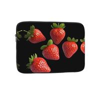 GGNKDL Crystal Strawberry Pattern Shockproof Portable Laptop Sleeve Bag 13 inch for Men Women Business Travel, Office Daily Use