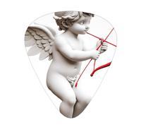 GGNKDL Cupid shooting in love Prints Guitar plectrum 12 pieces with three thickness plectrum combinations suitable for bass and ukulele