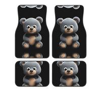 GGNKDL Cute Little Grizzly Bear Printing Car Floor mats with Anti Slip Front and Rear are Suitable for Cars, Trucks and SUV