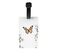 GGNKDL Dancing Butterfly Prints Luggage Tags and Travel Bag Tags are Suitable for Both Men and Women to Prevent Luggage