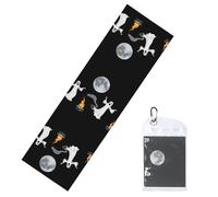 GGNKDL Dancing Ghost Printing Cool Sports ice Towels are Suitable for Indoor and Outdoor Sports and Exercise Activities