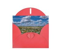 GGNKDL Dandelion On The Prairie Prints Greeting Card - High-End Pearlescent Paper With Dazzling Sparkling Effect