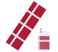 GGNKDL Danish Flag Printing Cool Sports ice Towels are Suitable for Indoor and Outdoor Sports and Exercise Activities