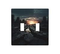 GGNKDL Dark skies printing Switch cover decorative wall panel suitable for residential and commercial areas 4.5x4.5 In
