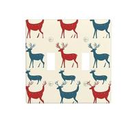 GGNKDL Deer's gait printing Switch cover decorative wall panel suitable for residential and commercial areas 4.5x4.5 In