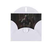 GGNKDL Devil On The Swing Prints Greeting Card - High-End Pearlescent Paper With Dazzling Sparkling Effect