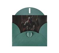GGNKDL Devil On The Swing Prints Greeting Card - High-End Pearlescent Paper With Dazzling Sparkling Effect