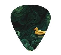 GGNKDL Ducks in the green waves Prints Guitar plectrum 12 pieces with three thickness plectrum combinations suitable for bass and ukulele
