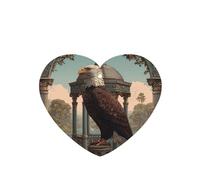 GGNKDL Eagle on the Pavilion prints 6-piece Heart Shape car air freshener with hanging type car accessories