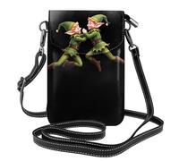 GGNKDL Elf hugging each other printing Crossbody bag, mobile phone bag, women's small wallet, a practical gift suitable for going out, exercising, and shopping