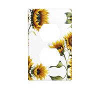GGNKDL Facing the sun printing Dual socket wall panel household power cover durable for decorative sockets and switches
