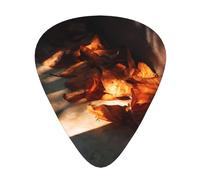 GGNKDL Fallen leaves in the light Prints Guitar plectrum 12 pieces with three thickness plectrum combinations suitable for bass and ukulele