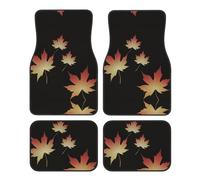 GGNKDL Falling Maple Leaves Printing Car Floor mats with Anti Slip Front and Rear are Suitable for Cars, Trucks and SUV