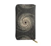 GGNKDL Feeling of dizziness printing Women's leather long handheld wallet large capacity credit card zipper bag