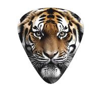 GGNKDL Ferocious lion Prints Guitar plectrum 12 pieces with three thickness plectrum combinations suitable for bass and ukulele