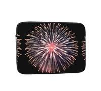 GGNKDL Fireworks Blooming in The Night Sky Pattern Shockproof Portable Laptop Sleeve Bag 17 inch for Men Women Business Travel, Office Daily Use
