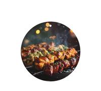 GGNKDL Fireworks on the skewers prints 6-piece Round Shape car air freshener with hanging type car accessories