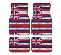 GGNKDL Flag of Hawaii American Printing Car Floor mats with Anti Slip Front and Rear are Suitable for Cars, Trucks and SUV