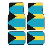 GGNKDL Flag of The Bahamas Printing Car Floor mats with Anti Slip Front and Rear are Suitable for Cars, Trucks and SUV