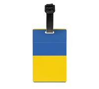 GGNKDL Flag of Ukraine Prints Luggage Tags and Travel Bag Tags are Suitable for Both Men and Women to Prevent Luggage