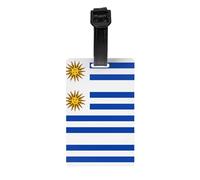 GGNKDL Flag of Uruguay Prints Luggage Tags and Travel Bag Tags are Suitable for Both Men and Women to Prevent Luggage