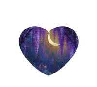 GGNKDL Flowering vines under the moon prints 6-piece Heart Shape car air freshener with hanging type car accessories