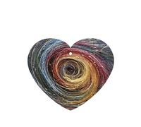 GGNKDL Fluttering lines prints 6-piece Heart Shape car air freshener with hanging type car accessories