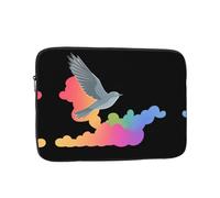 GGNKDL Flying Doves Among Colorful Clouds Pattern Shockproof Portable Laptop Sleeve Bag 17 inch for Men Women Business Travel, Office Daily Use
