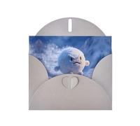 GGNKDL Flying Snowball Prints Greeting Card - High-End Pearlescent Paper With Dazzling Sparkling Effect
