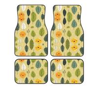 GGNKDL Funny Little Grass Printing Car Floor mats with Anti Slip Front and Rear are Suitable for Cars, Trucks and SUV