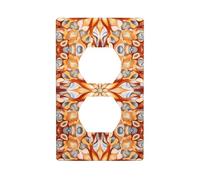 GGNKDL Gathering Abstract Patterns printing Dual socket wall panel household power cover durable for decorative sockets and switches