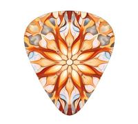 GGNKDL Gathering Abstract Patterns Prints Guitar plectrum 12 pieces with three thickness plectrum combinations suitable for bass and ukulele